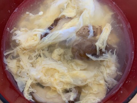 卵と椎茸の和風スープ